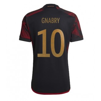 Herren Fußballbekleidung Deutschland Serge Gnabry #10 Auswärtstrikot WM 2022 Kurzarm